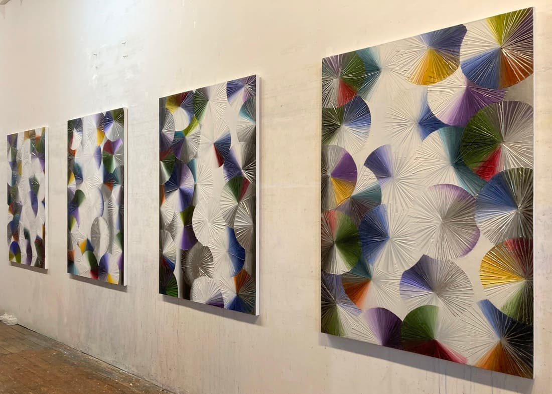 John Mendelsohn — White Color Wheel, 2023–2024