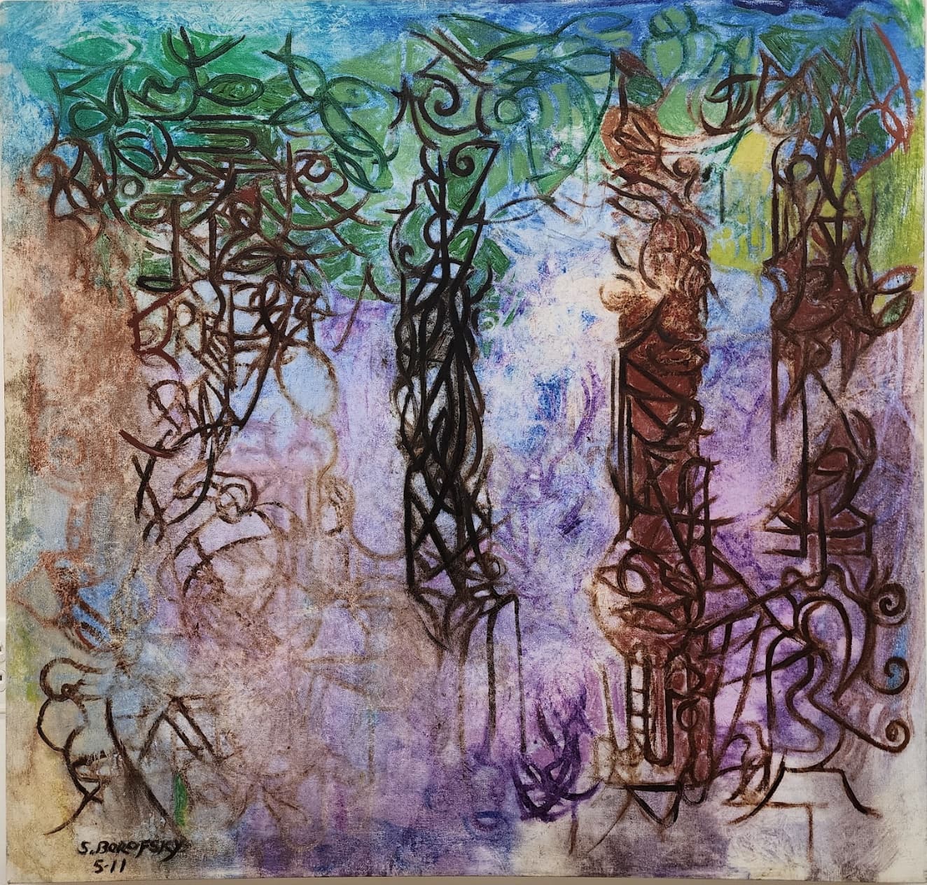 Scot Borofsky — Dark Pines in the Mist, 2011